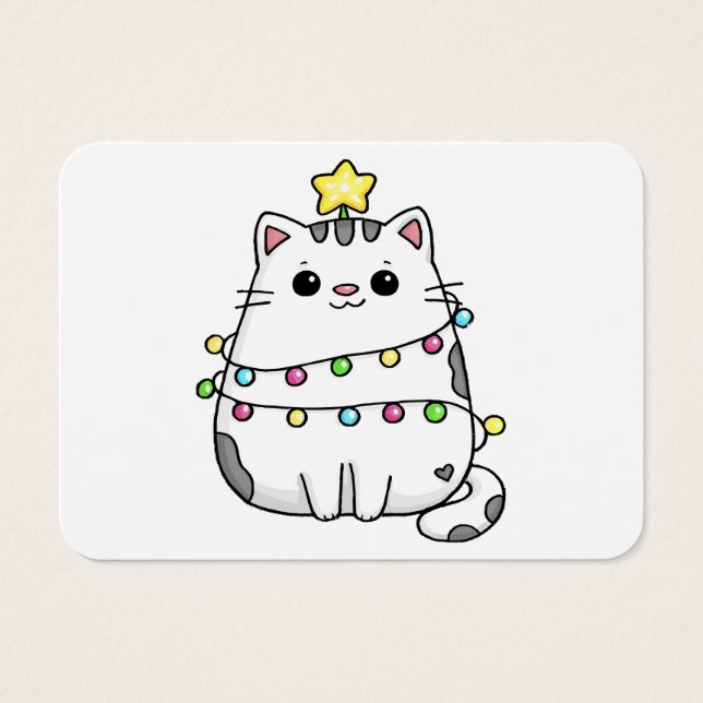 Niedliches Chat Weihnachtsdesign (Vorderseite)