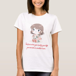 Niedliches Chibi Girl in Pastel Outfit T-Shirt