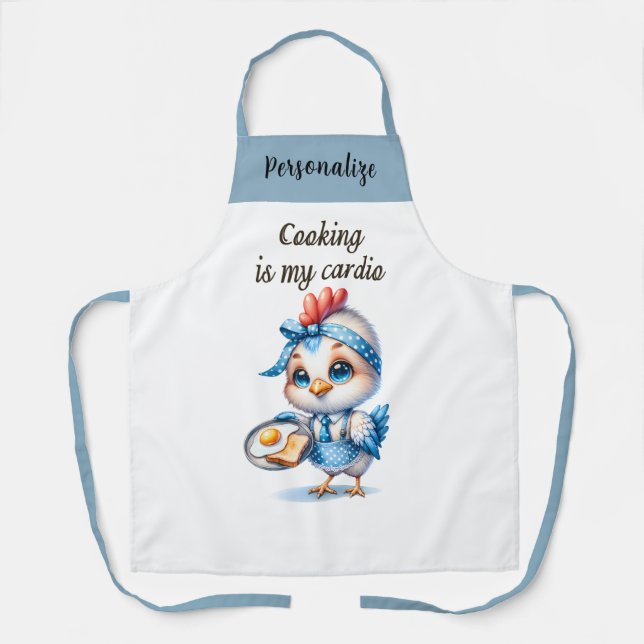 Niedliches Chicken Cooking Frühstück Koch Angebot Schürze (Vorderseite)