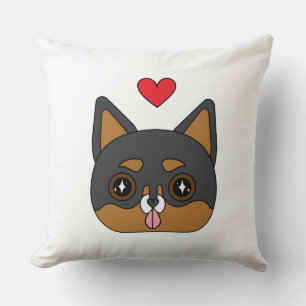 Niedliches Chihuahua-Hundeherz Kissen