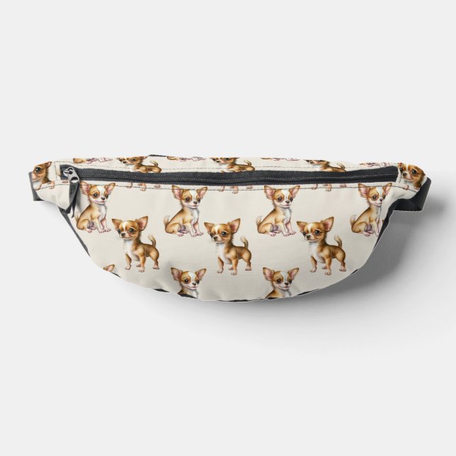 Niedliches Chihuahua-Hundemuster Bauchtasche (Ablage )