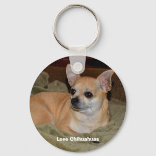 Niedliches Chihuahua-Stillstehen Schlüsselanhänger