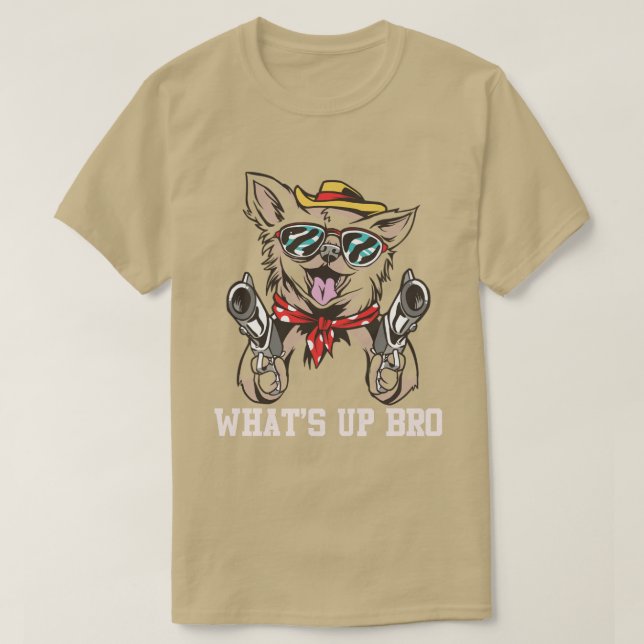 Niedliches Chihuahua-Welpen-Hundegesicht für Haust T-Shirt (Design vorne)