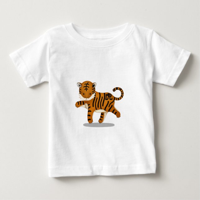 Niedliches Chinesisch Zodiac Tiger Baby T-shirt (Vorderseite)