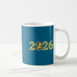 Niedliches chinesisches Mondpferd Kaffeetasse