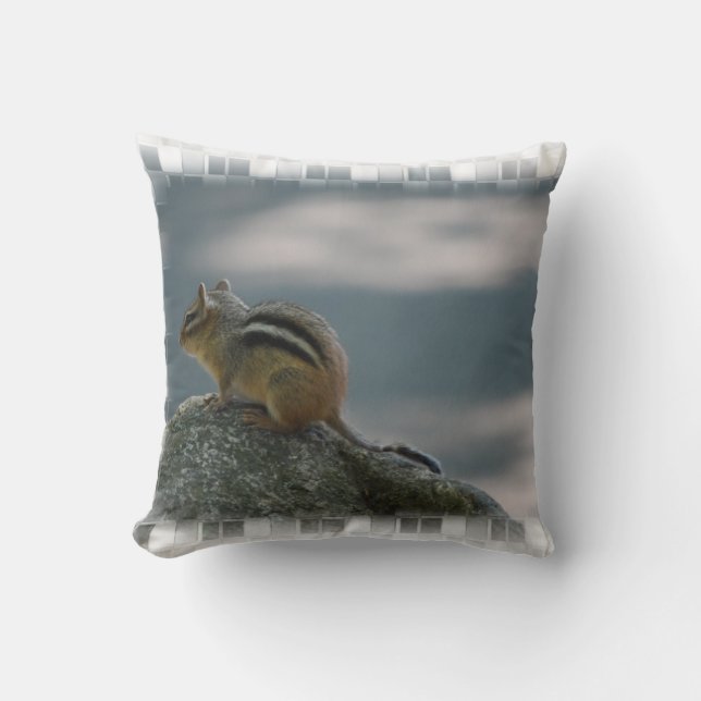 Niedliches Chipmunk-Kissen Kissen (Vorderseite)