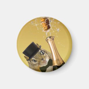Niedliches Chipmunk-Neujahrsfest-Party Magnet