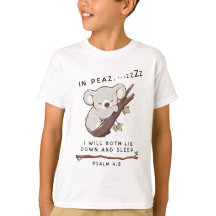 Niedliches Christliches Schlafen Koala Psalm 4 Bib