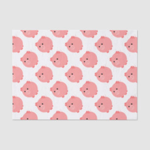 Niedliches Chubby Schwein-Seidenpapier Seidenpapier
