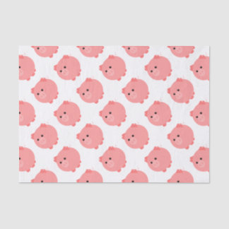 Niedliches Chubby Schwein-Seidenpapier Seidenpapier