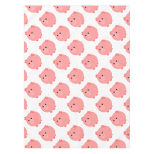 Niedliches Chubby Schwein Tischdecke