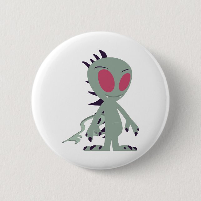 Niedliches Chupacabra Button (Vorderseite)