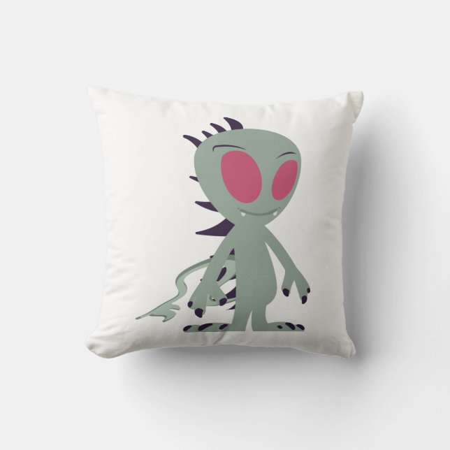 Niedliches Chupacabra Kissen (Vorderseite)