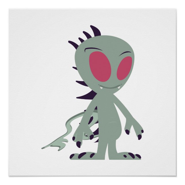 Niedliches Chupacabra Poster (Vorderseite)