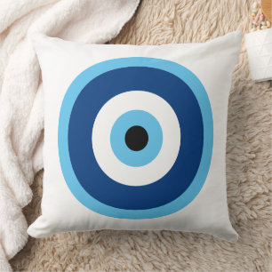 Niedliches Circle Blue und Lila Muster Kissen