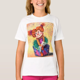 Niedliches Clown Girl - glücklicher Zirkus - Zeic T-Shirt