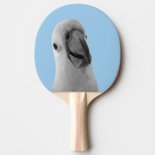 Niedliches Cocktail-Foto für Schwarz-Weiß-Tiere Tischtennis Schläger