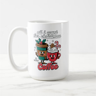 Niedliches Coffee-Cup-Design mit Weihnachts-Sprich Kaffeetasse