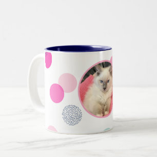 NIEDLICHES CONFETTI SPOT FOTO Modernes Kindertierf Zweifarbige Tasse
