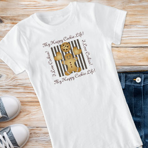 Niedliches Cookie Gingerbrot Mann Kinder T-Shirt