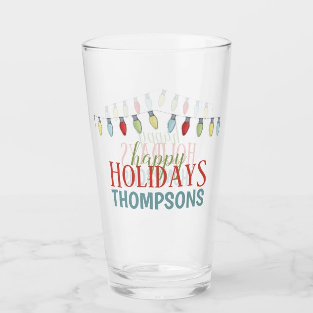 Niedliches Cooles Weihnachtsgeschenk Glas (Vorderseite)