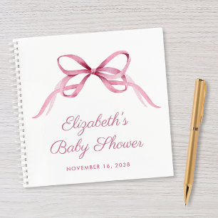 Niedliches Coquette Bow Baby Girl Showroom Gästebu Notizbuch