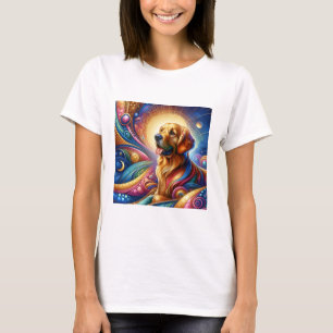 Niedliches Cosmic Happy lustiges Hundeband-Hemd T-Shirt