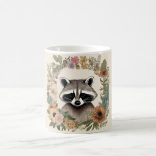 Niedliches Cottage-Raccoon Kaffeetasse