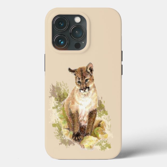 Niedliches Cougar Mountain Löwe Katzenkätzchen Was Case-Mate iPhone Hülle (Rückseite)