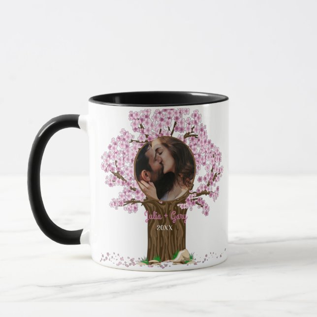 Niedliches Couple Custom Foto Tasse (Links)