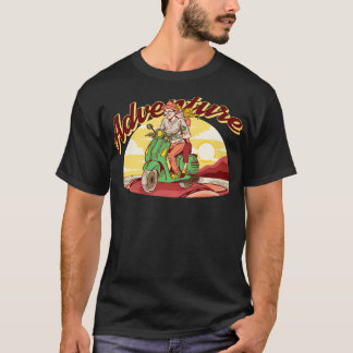 Niedliches Couple Riding a Scooter 1 T-Shirt