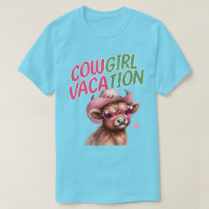Niedliches Cowgirl Sommerurlaub Geschenk für Kuhwe T-Shirt