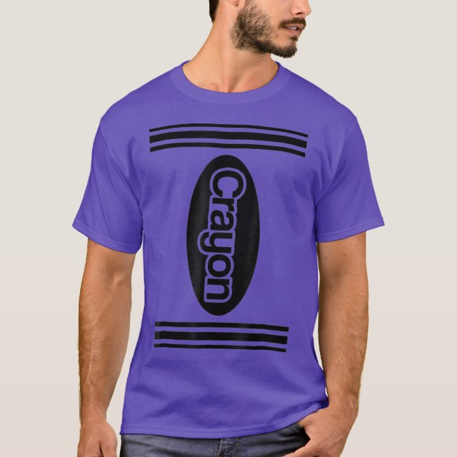 Niedliches Crayon Halloween Gruppenkostüm T-Shirt (Vorderseite)