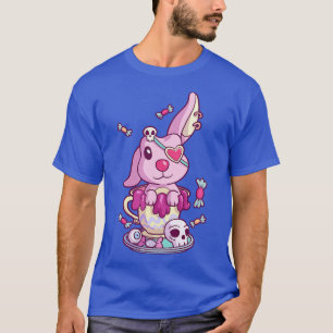 Niedliches Creepy Rabbit Kawaii Pastel Goth Menher T-Shirt