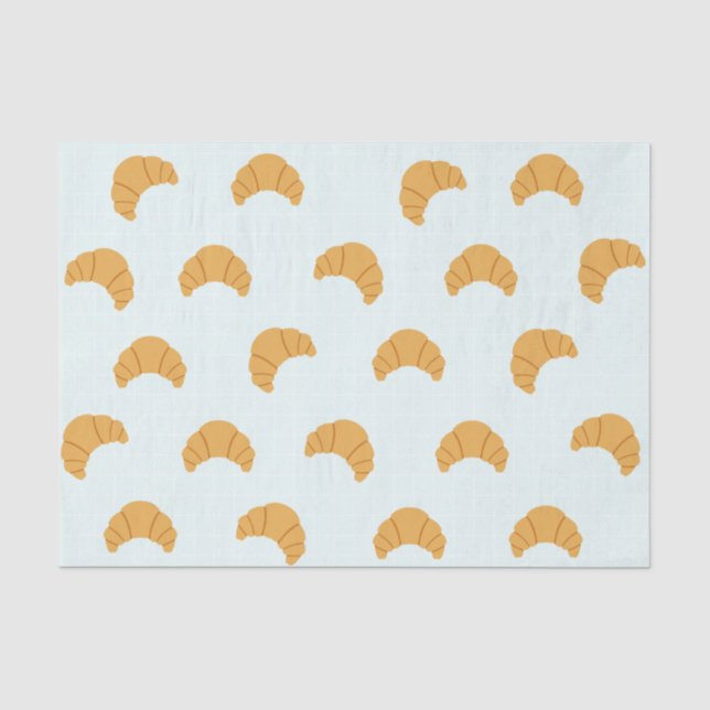 Niedliches Croissant-Gewebe Seidenpapier (Vorderseite)