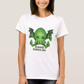 Niedliches Cthulhu Chibi Knien vor mir T-Shirt