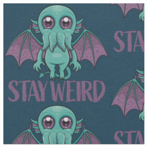 Niedliches Cthulhu-Monster Bleibe Stoff