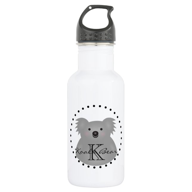 Niedliches Cudly Australia Baby Koala Bear Monogra Edelstahlflasche (Vorderseite)