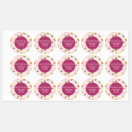 Niedliches Cupcake-Backdesign Business-Sticker Etiketten