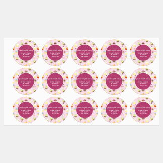 Niedliches Cupcake-Backdesign Business-Sticker Etiketten