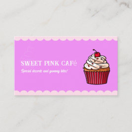 Niedliches Cupcake Bäckerei Süßigkeiten & Fun Kond Visitenkarte