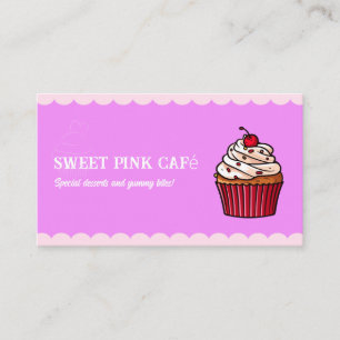 Niedliches Cupcake Bäckerei Süßigkeiten & Fun Kond Visitenkarte