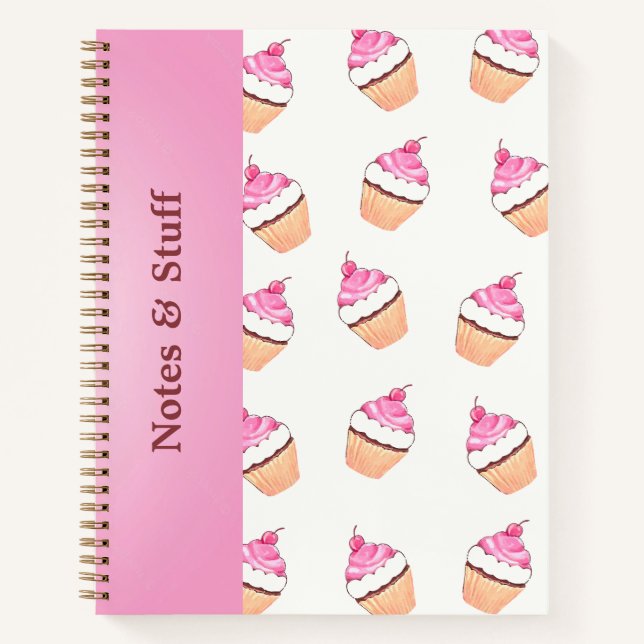 Niedliches cupcake-Modell Notizbuch (Vorderseite)