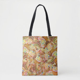 Niedliches Cupcake-Muster, Cupcake-Hintergrundmust Tasche