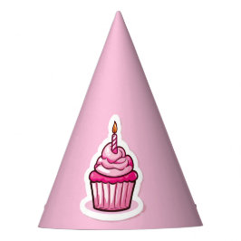 Niedliches Cupcake Theme Geburtstagskarl - Benutze Partyhütchen
