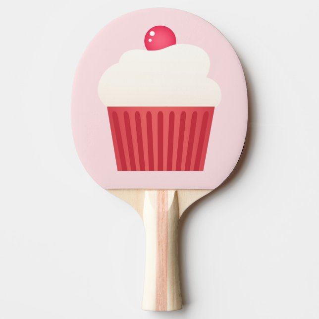Niedliches Cupcakes-Muster Tischtennis Schläger (Vorderseite)