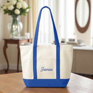 Niedliches Custom Bridesmaid-Geschenk Blue Tragetasche