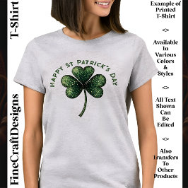 Niedliches Custom Text St Patrick's Day 04 Irish P T-Shirt