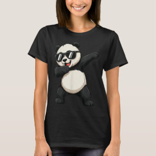 Niedliches Dabbing Panda Bären Outfit Junge Männer T-Shirt