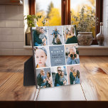 Niedliches "Daddy & Me" Foto Collage 1. Vatertag Fotoplatte<br><div class="desc">Erstellen Sie Ihr eigenes "Daddy & Me" Keepake Foto Plaque. Design bietet 8 trendige insta quadratische Bilder Ihrer Wahl, den niedlichen Text 'Daddy & Me' mit zwei kleinen Herzen - Happy First Vatertag!, ein 'mit Liebe' in eleganter Kalligraphie-Skript und einen Namen, von dem es stammt. Ein wunderschönes Vatertagsgeschenk für diese...</div>